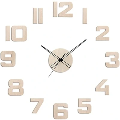 Imagen de Prim Romulus Reloj de Pared Madera DIY, Hecho en la UE, Nœmeros 3D, Romanos, Oscura, 600 1000 mm, para Sal›n, Cocina, Dormitorio