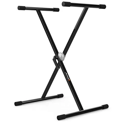 Imagen de Audibax Onyx 131 Soporte de Teclado Tijera Para Musical Electrónico Sistema Ajuste con Rótula Easy Lock Carga Máxima 40 kg Teclados 61, 76 y 88 Teclas