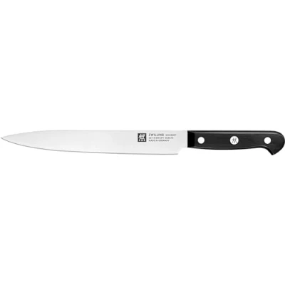 Imagen de ZWILLING Gourmet Cuchillo de Carne 20 cm, Acero Inoxidable Especial, Mango Ergonómico Negro Fabricado en Alemania