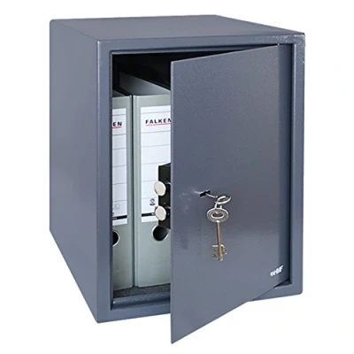 Imagen de HMF 49208 11 Caja Fuerte, Cerradura de Doble Paletón, Seguridad para carpeta A4, 48 x 36 37 cm, antracita