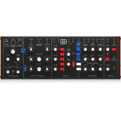 Imagen de Behringer MODEL D Auténtico sintetizador analógico con 3 VCO, filtro de escalera, LFO y formato Eurorack