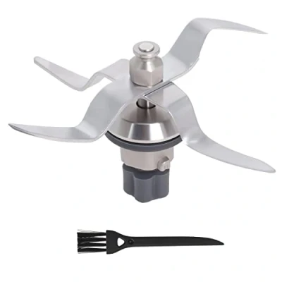 Imagen de Poweka Cuchilla de Repuesto Compatible con Silvercrest Monsieur Cuisine Connect y Smart Robot Cocina en Acero Inoxidable Junta Cepillo Limpieza