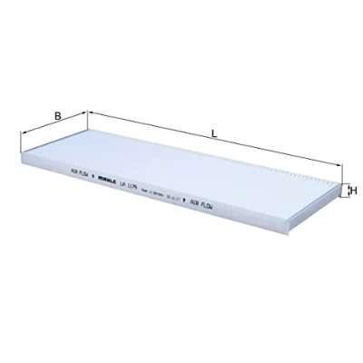 Imagen de MAHLE ORIGINAL LA 1179 Filtro de habitáculo partículas 390,0mm 129mm 17,0mm