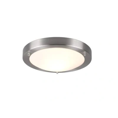 Imagen de Trio Lighting Lámpara de Techo E27, Níquel Mate/Blanco