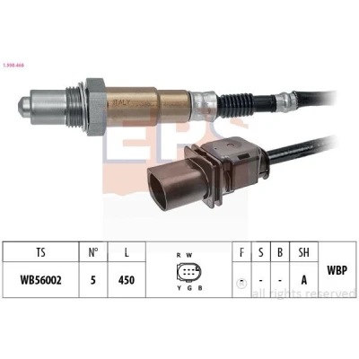 Imagen de EPS 1.998.468 Sonda lambda térmico, plana, de banda ancha, Rosca engrasada BMW: 5 Berlina, X3, 3 Berlina