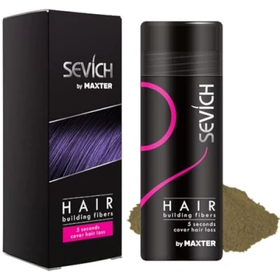 Imagen de Fibras Capilares Castaño Claro 25g Microfibras de Algodón en Polvo 100% Natural para Disimular Calvicie y Alopecia al Instante Fibra Capilar Hombre Mujer Hair Fibers