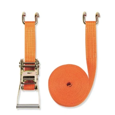 Imagen de Braun Pulpo con hebilla y ganchos dobles para baca (4000 daN, 2 piezas, 8 m, 50 mm de ancho), color naranja