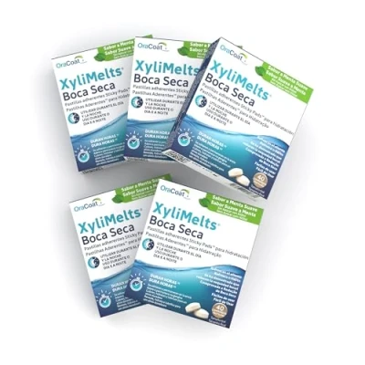 Imagen de OraCoat XyliMelts 200 pastillas adhesivas contra la sequedad de boca Discreto Se puede utilizar durante el sueño Vegano [menta suave]