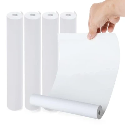 Imagen de (4 rollos) Papel termico Impresora A4 (aprox. 116 hojas), Térmica, Térmico de Secado Rápido, Libre BPA, Perfecto para Impresión Documentos, Páginas Web y Fotos