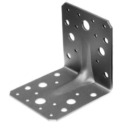 Imagen de Alberts 330521 Escuadra reforzada con nervio, Galvanizado Sendzimir, 105 x 90 mm, Juego de 12
