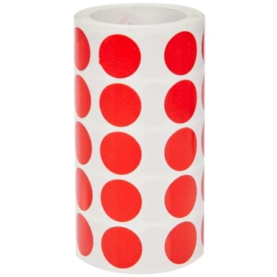 Imagen de Gomets autoadhesivos circulares 20mm rojo en rollo
