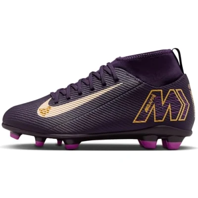 Imagen de NIKE Jr. Mercurial Superfly 10 Club Kylian Mbappé, Zapatos de Gimnasia, Grand Purple/Pale Ivory, 36.5 EU