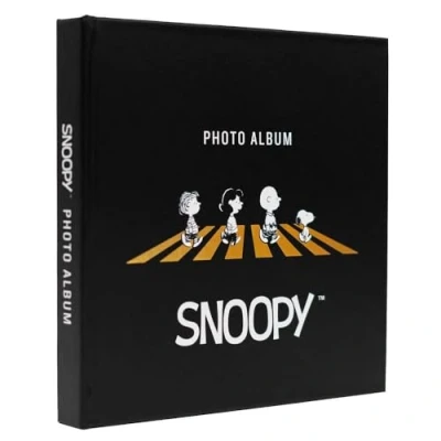 Imagen de Grupo Erik Album fotos autoadhesivo Snoopy 16x16cm con 22 páginas polaroid de tapa dura/Producto licencia oficial, Negro (AF161602)
