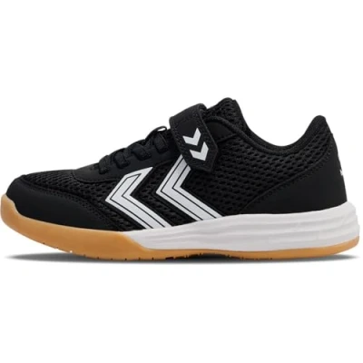 Imagen de Hummel Multiplay FLEX Zapatillas de entrenamiento para niños, Talla: 35, Black white Zapatos