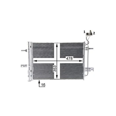 Imagen de MAHLE ORIGINAL AC 30 000P Condensador con secador 486