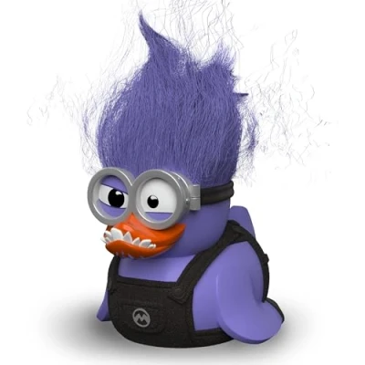 Imagen de TUBBZ First Edition Purple Minion Figura Coleccionable de Pato Goma Vinilo Producto Oficial Minions Animación Infantil TV, películas y Videojuegos