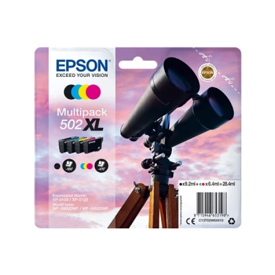 Imagen de Pack De Cartucho Tintas 4 Colores (cmyk) Epson 502xl C13t02w64010