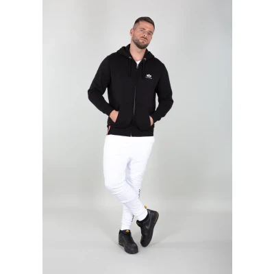 Imagen de Alpha Industries Basic Hoody SL Sudadera con cremallera, Hombre, Talla: Small, Black