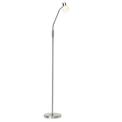 Imagen de BRILLIANT lámpara Philo LED de pie 1 hierro/blanco 1x D45, E14, caída 4W incluida, (450lm, 2700K) Escala a ++ E Con interruptor palanca
