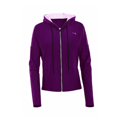 Imagen de Winshape Functional Comfort Sudadera con cremallera, Mujer, Talla: XL, Dark plum lavender rose