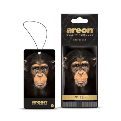 Imagen de AREON WILD Ambientador de aire coche divertido para el hogar y la oficina, perfume colonia premium con fragancias naturales, aroma larga duración, fresco lujoso, diseño elegante, profesor