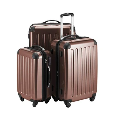 Imagen de Hauptstadtkoffer Alex, Maleta a Mano Rígida, Marrón (Brown), Set de 3