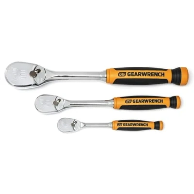 Imagen de GearWrench 81207T Juego de Trinquete 1/4&quot;, 3/8&quot; y 1/2&quot; 90 Dientes, 3 Piezas