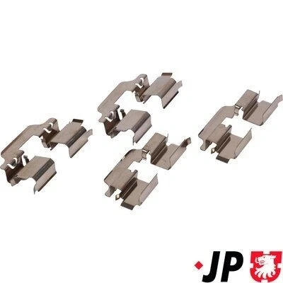 Imagen de JP GROUP 1363650510 Kit de accesorios, pastillas frenos Eje delantero