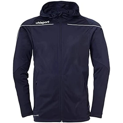 Imagen de Uhlsport Stream 22 Track Hood Jacket Chaqueta con capucha, Unisex niños, Navy/White, 116