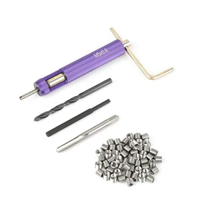 Imagen de Gewindeeins?tze Gewindereparatur Einbausatz Edelstahl Helicoil Typensatz M5 x 2D