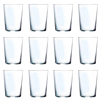 Imagen de AC Pack de 12 Vasos Modelo “Ruta Fabricación en Cristal Resistente Apto para lavavajillas 53 CL Unidades