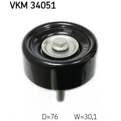 Imagen de SKF VKM 34051 Rodillo Guia con material de fijación FORD: FIESTA 5, MONDEO 3, 3 Stufenheck
