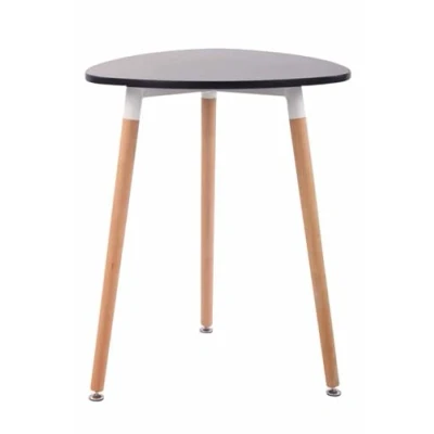 Imagen de CLP Mesita de Café Abenra I Mesa Auxiliar con Tablero MDF Centro Pies Madera Moderna Color:, Color:Blanco, Tamaño:80 cm