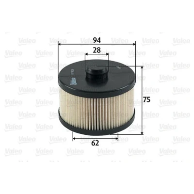 Imagen de VALEO 587929 Filtro Combustible Cartucho filtrante CHRYSLER: VOYAGER 4, MERCEDES BENZ: Clase G SUV