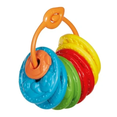 Imagen de Chicco la Petanca del Bosque, 8 Discos Planos, Plástico Suave, Ergonómicos, 1 Bola, Anilla de Transporte, Juego para Interiores y Exteriores, Fomenta Coordinación, Juguete Niños 2 a 5 Años