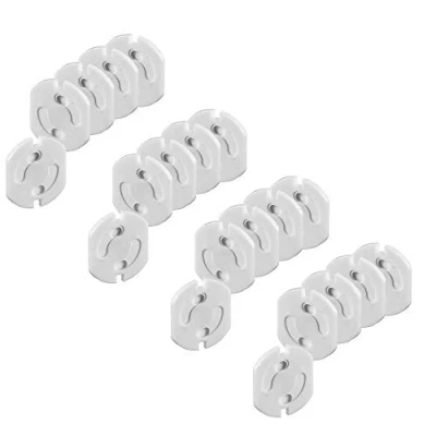 Imagen de Offgridtec 0003 78114 20er Protector de enchufes con mecanismo giro (20 unidades) color blanco