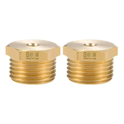 Imagen de tubo adaptador de manguera latón, 1/2 macho a 3/16 hembra, rosca, para líquido, aceite y gas, 2 unidades