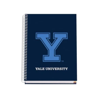 Imagen de DOHE Cuaderno A5 Cuadriculado Encuadernación Espiral, 100 Hojas de 90 g/m², Cuadrícula 5 mm, Tapa Dura, Yale University Navy, Material Escolar Azul