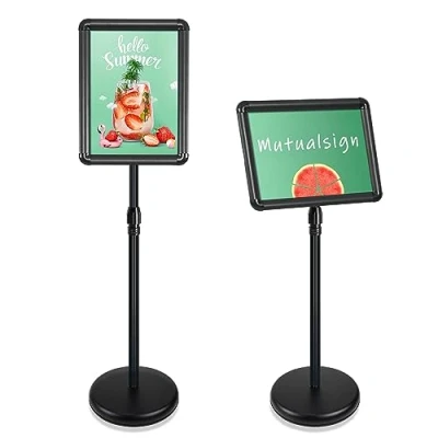 Imagen de Soporte ajustable para carteles de pantalla Broche anuncio la muestra bodas/Show/Display/Anuncio Tamaño A3 (Negro A3)
