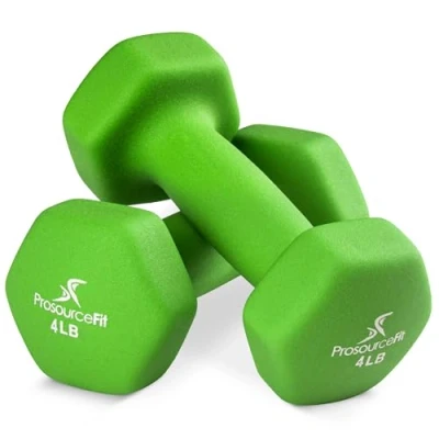 Imagen de ProsourceFit Neoprene Mancuernas, Unisex Adult, Lima, 4 LB