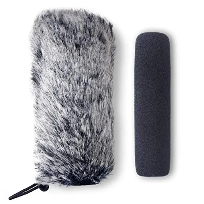 Imagen de YOUSHARES Rode Microphones VideoMic Go Pop Filter &amp; Filtros Anti Interior Exterior Pantallas Antiviento para Micrófono (2PACK)