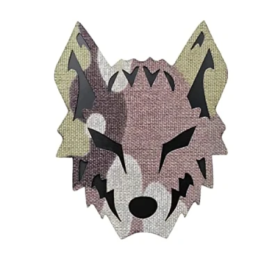 Imagen de Tactical Wolf Patch Multicam Military Veteran Morale Lasercut