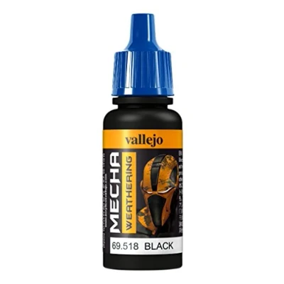 Imagen de Vallejo Aerógrafo acrílico &quot;AV Mecha Color&quot; de 17 ml, color negro lavado