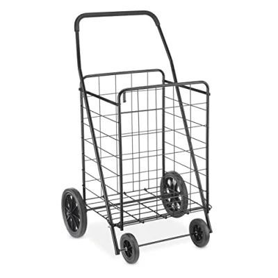 Imagen de Whitmor Carrito utilitario de Lujo, Extragrande, Color Negro