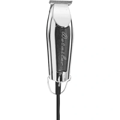 Imagen de Wahl Detailer Trimmer Potente Cortapelos Máquina de Cortar Pelo para Hombre con Cable Bordes y Detalles, Negro/Cromo