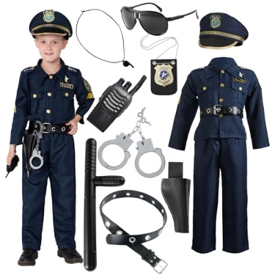 Imagen de JOYIN Toy Disfraz de Policía Lujo y Juego Rol para Niños Halloween