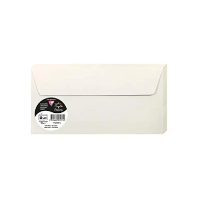 Imagen de Clairefontaine Pack de 20 sobres Pollen, color gris perla 22 x 11 0.10