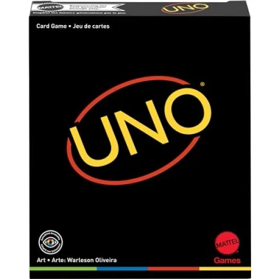 Imagen de Mattel Games, Juego de Cartas UNO Minimalista, Mesa con diseño Minimalista (Mattel GYH69)