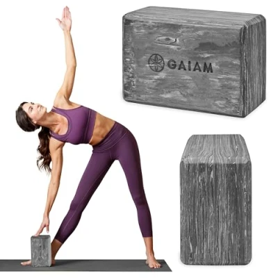 Imagen de Gaiam Bloque de yoga, granito mármol