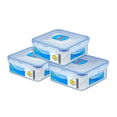 Imagen de Lock &amp; Jwp Hpl82303 Fiambrera hermética (870 ml, 3 unidades)